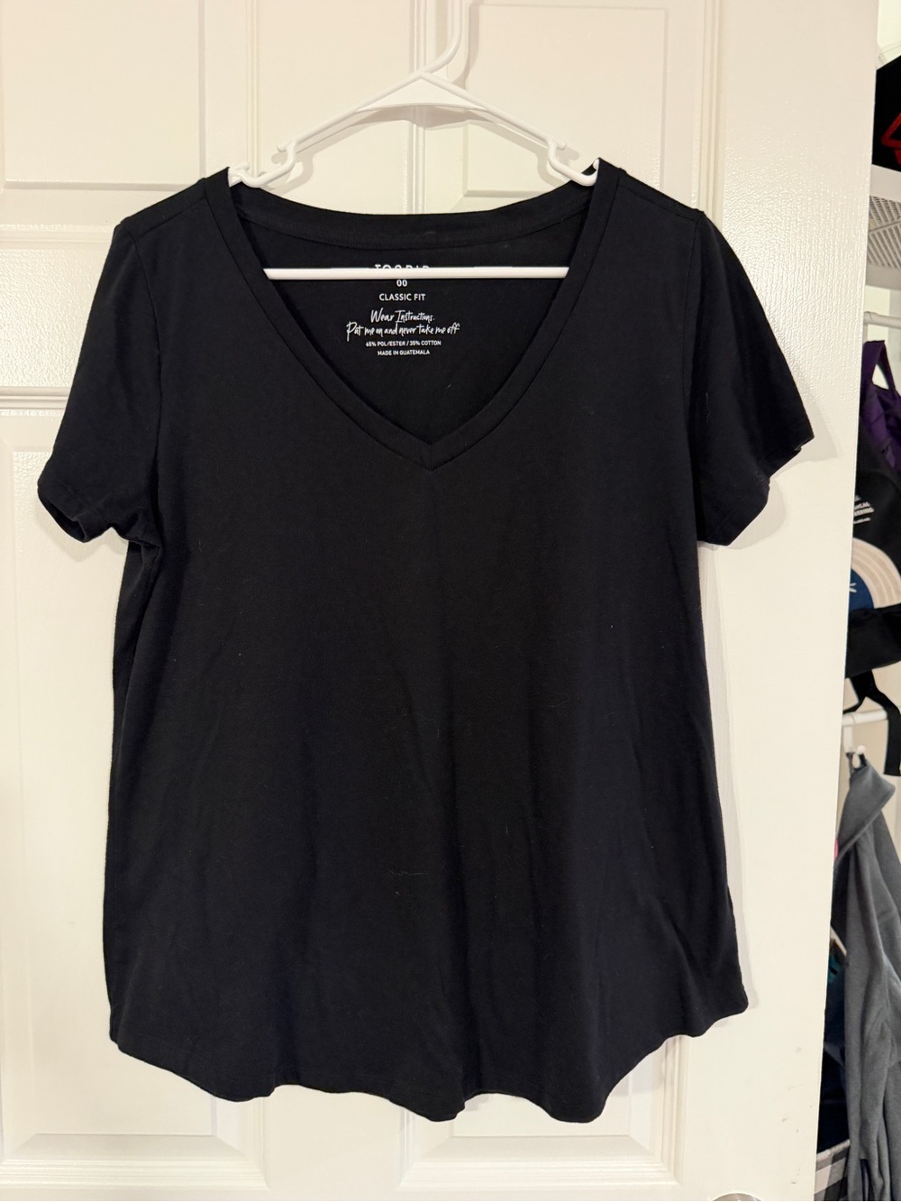 torrid Black Classic V-Neck Short Sleeve Tee
